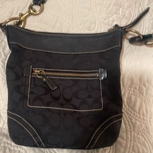 Coach Signature Crossbody Bag - Black